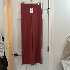 NWT Reiss wide leg rose-colored pants